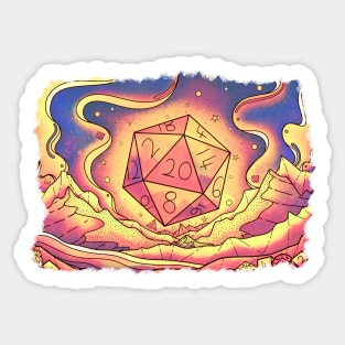 Fantasy Dice land Sticker